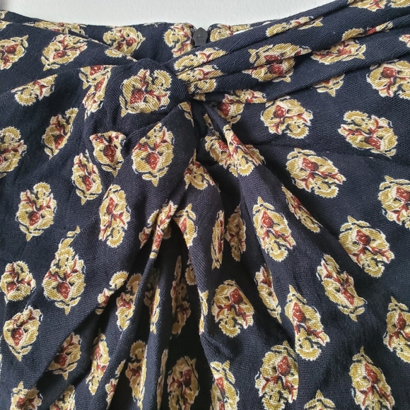 NWT ZARA PRINTED GATHERED SKIRT - Picture 6 of 11